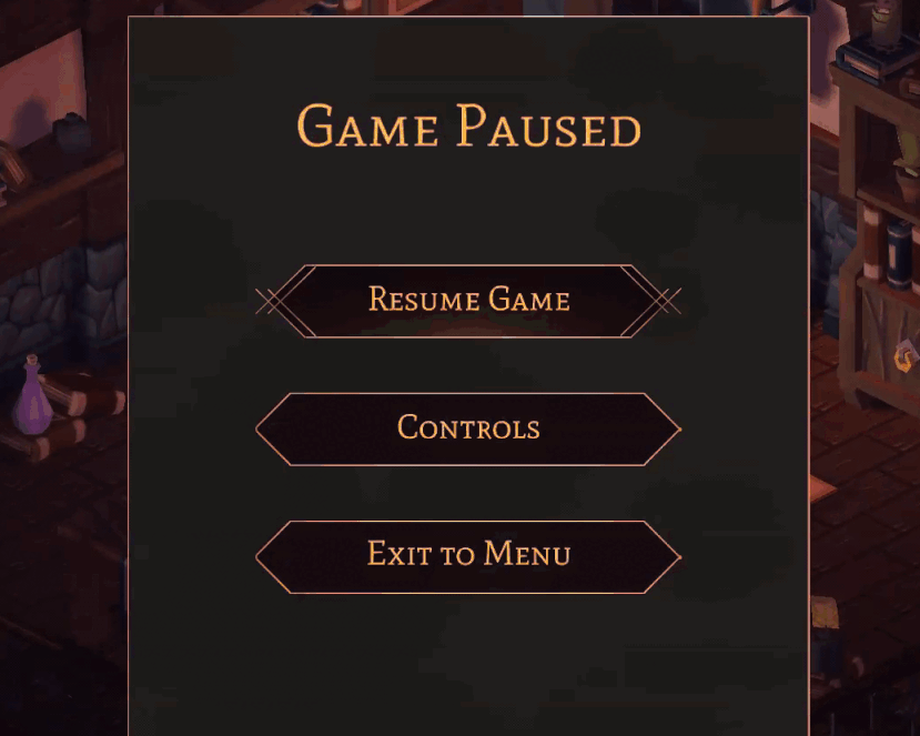 The lectern interactable was supposed to open a menu for managing weapon upgrades, but this mechanic couldn't be implemented in time so it opens the pause menu instead