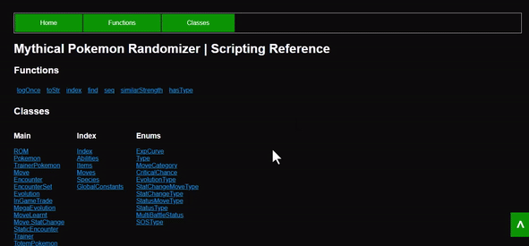 Showcase of the scripting documentation in the browser.